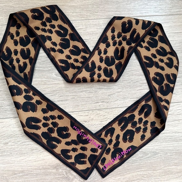 AUTHENTIC PRE-LOVED LOUIS VUITTON STEPHEN SPROUSE LEOPARD MARRON BANDEAU - Picture 8 of 12